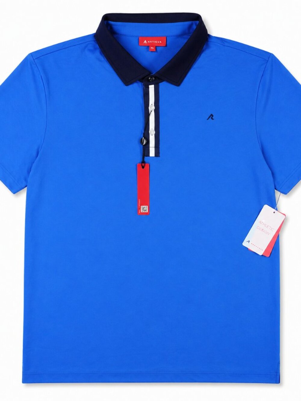 Redvanly Monroe Polo Shirt Men's XXL Golf Marine Blue Performance Stretch New